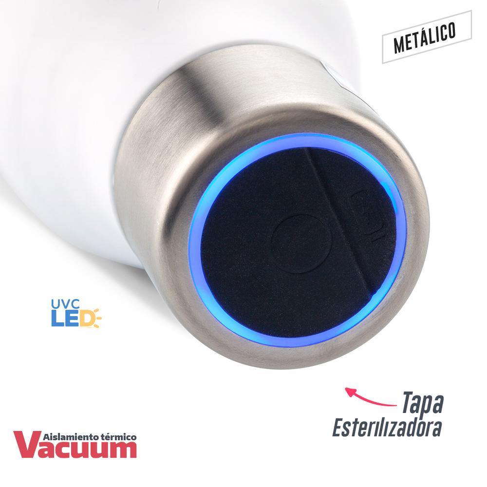 Botilito metalico uv-c clean 500ml Blanco miniatura 6