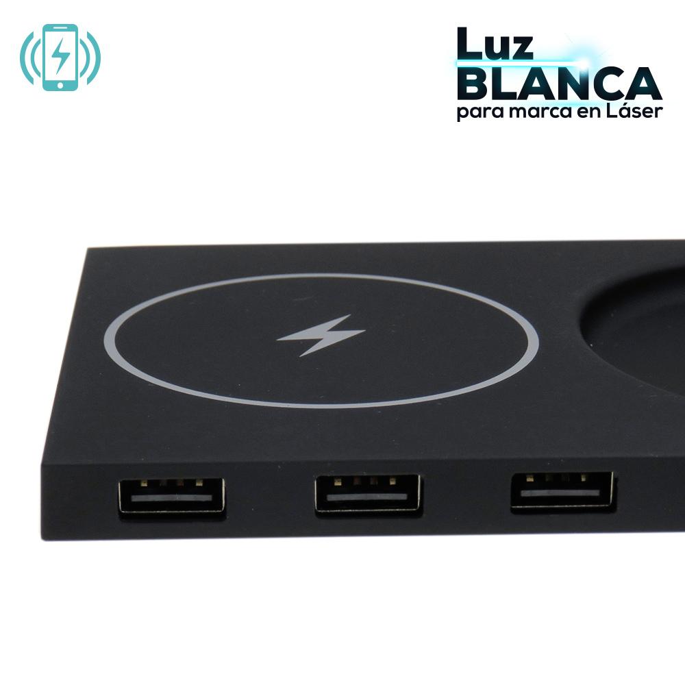Organizador light con cargador inalambrico oferta oferta Negro miniatura 4