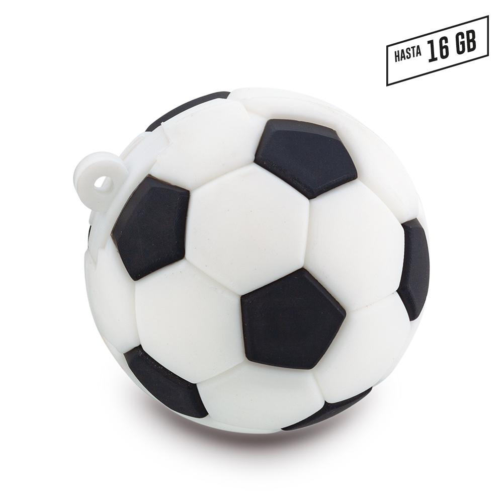 Pvc memoria usb soccer (ver of-228-ch) oferta oferta Blanco-negro miniatura 3