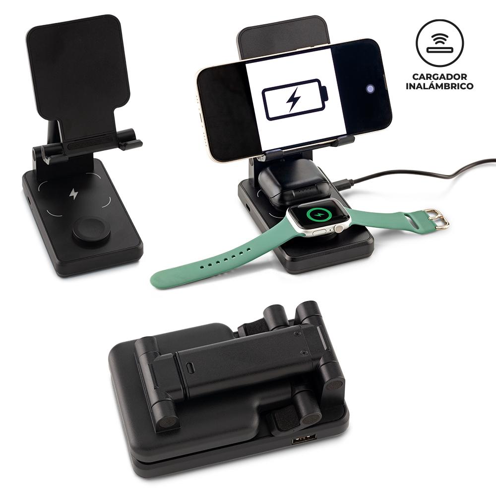 Cargador inalambrico heston - oferta oferta Negro front