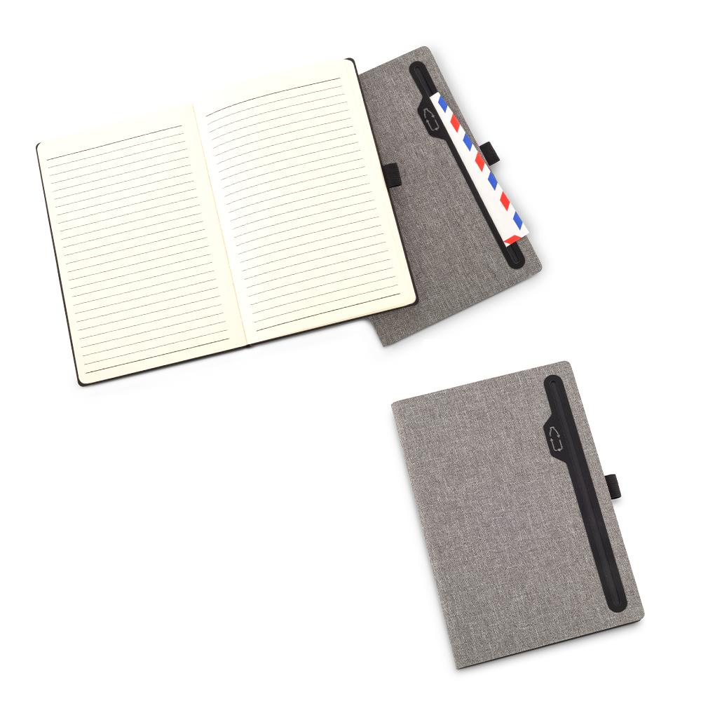 Libreta velvet rpet Gris front