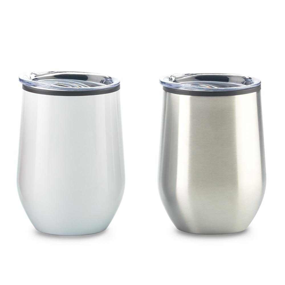 Mug metalico star 350ml Silver front