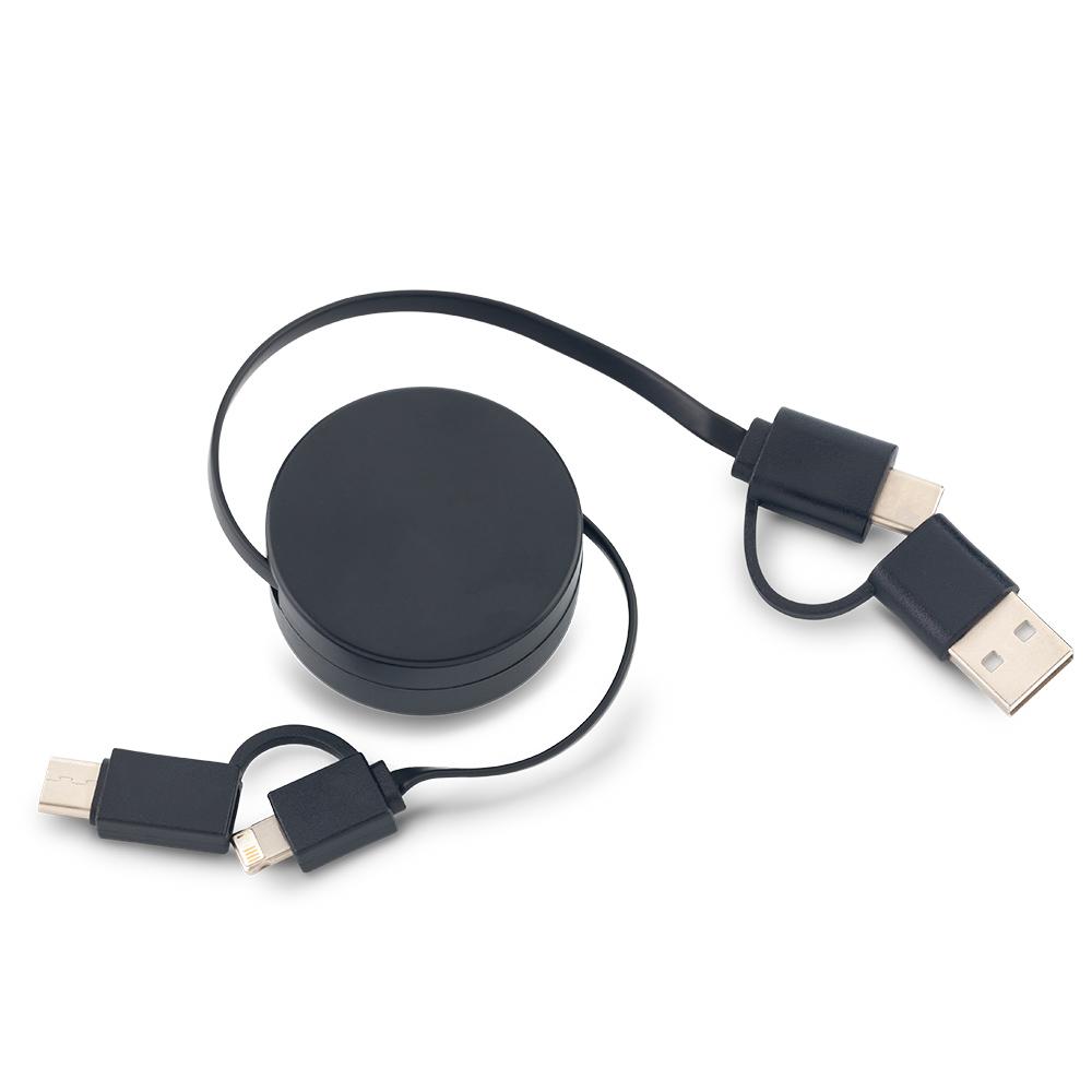 Cable multicargador bamboo Negro-bamboo miniatura 4