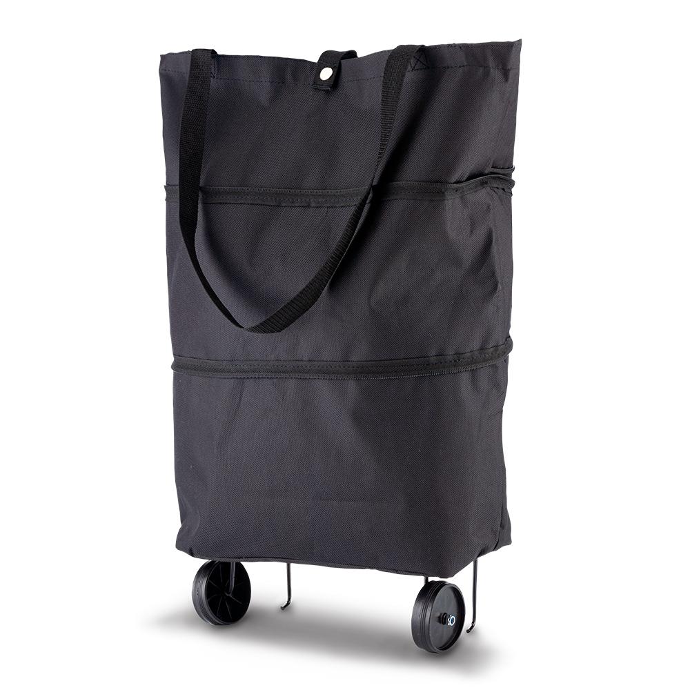 Carrito shopping bag zipper Azul Royal miniatura 4