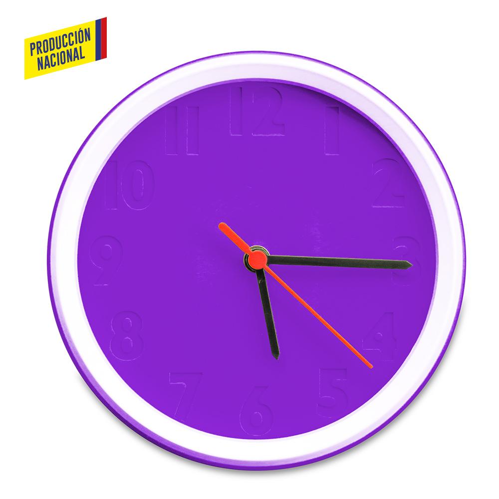 Reloj de pared colors - produccion nacional produccion nacional Amarillo miniatura 6