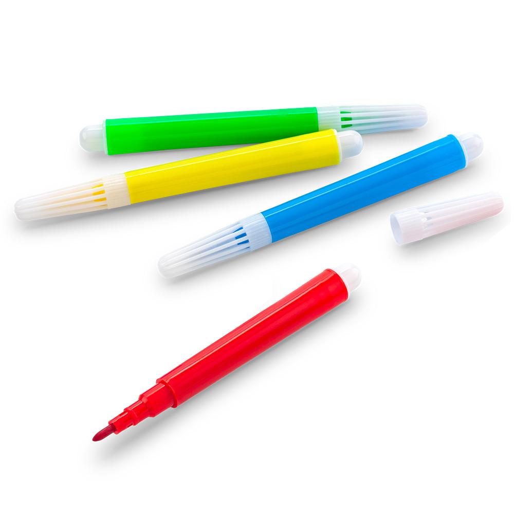 Set de 4 mini marcadores tinta lavable Surtido miniatura 3