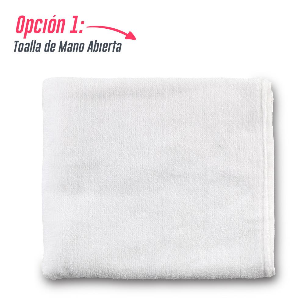 Toalla golf - toalla de mano tundida acabado fino Blanco miniatura 3