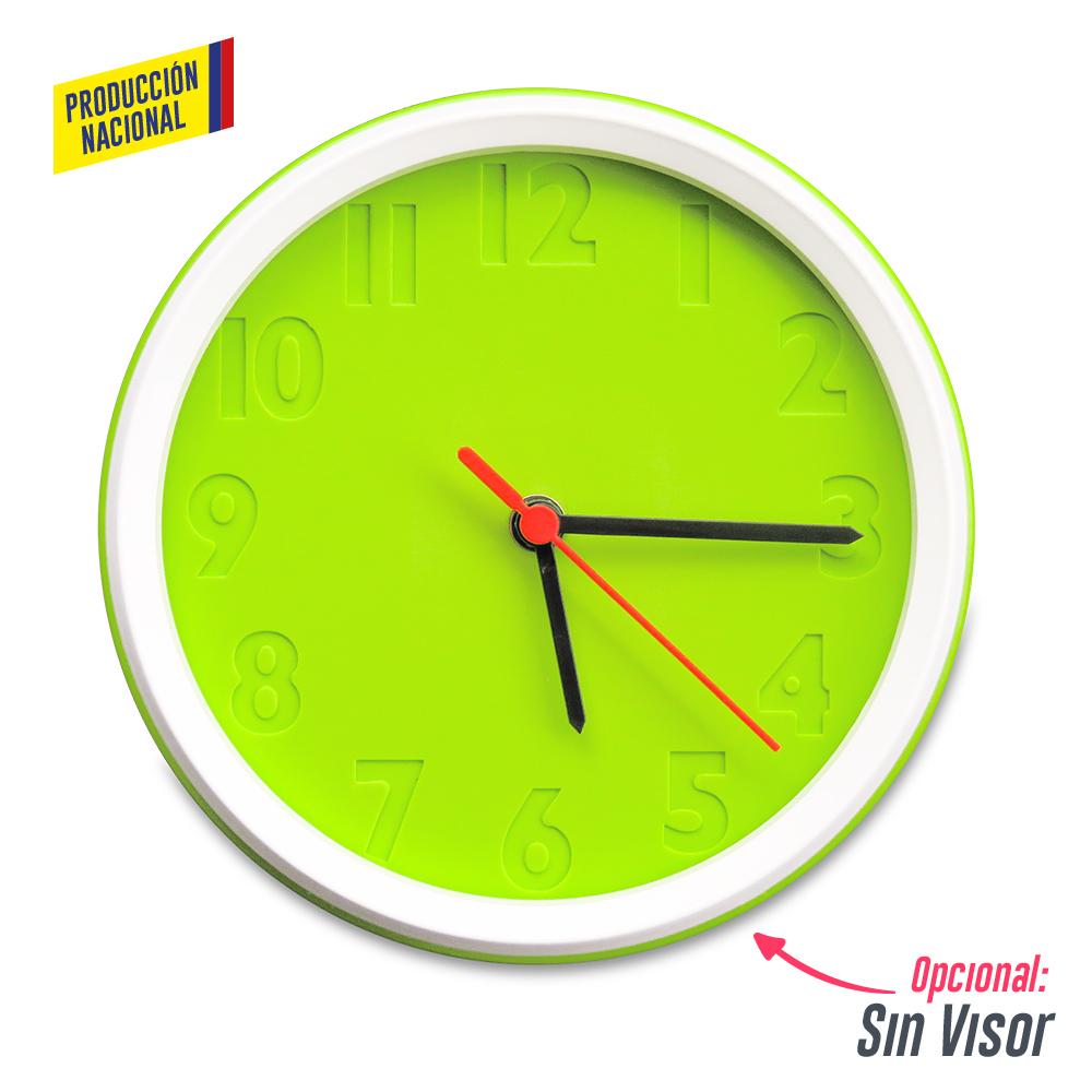 Reloj de pared colors - produccion nacional produccion nacional Amarillo miniatura 9