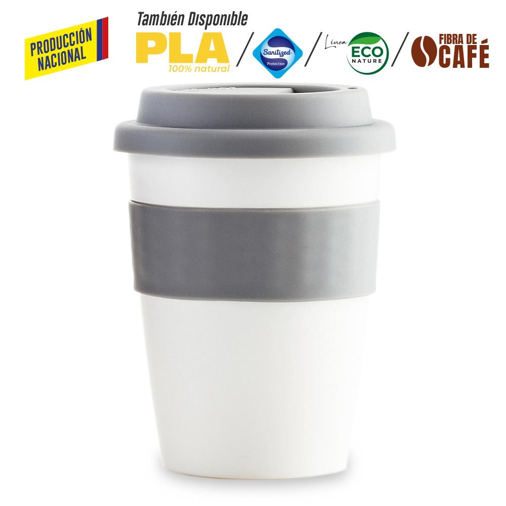 Mug plastico orbit 12oz - produccion nacional produccion nacional Blanco Para Tapa Plastica miniatura 19