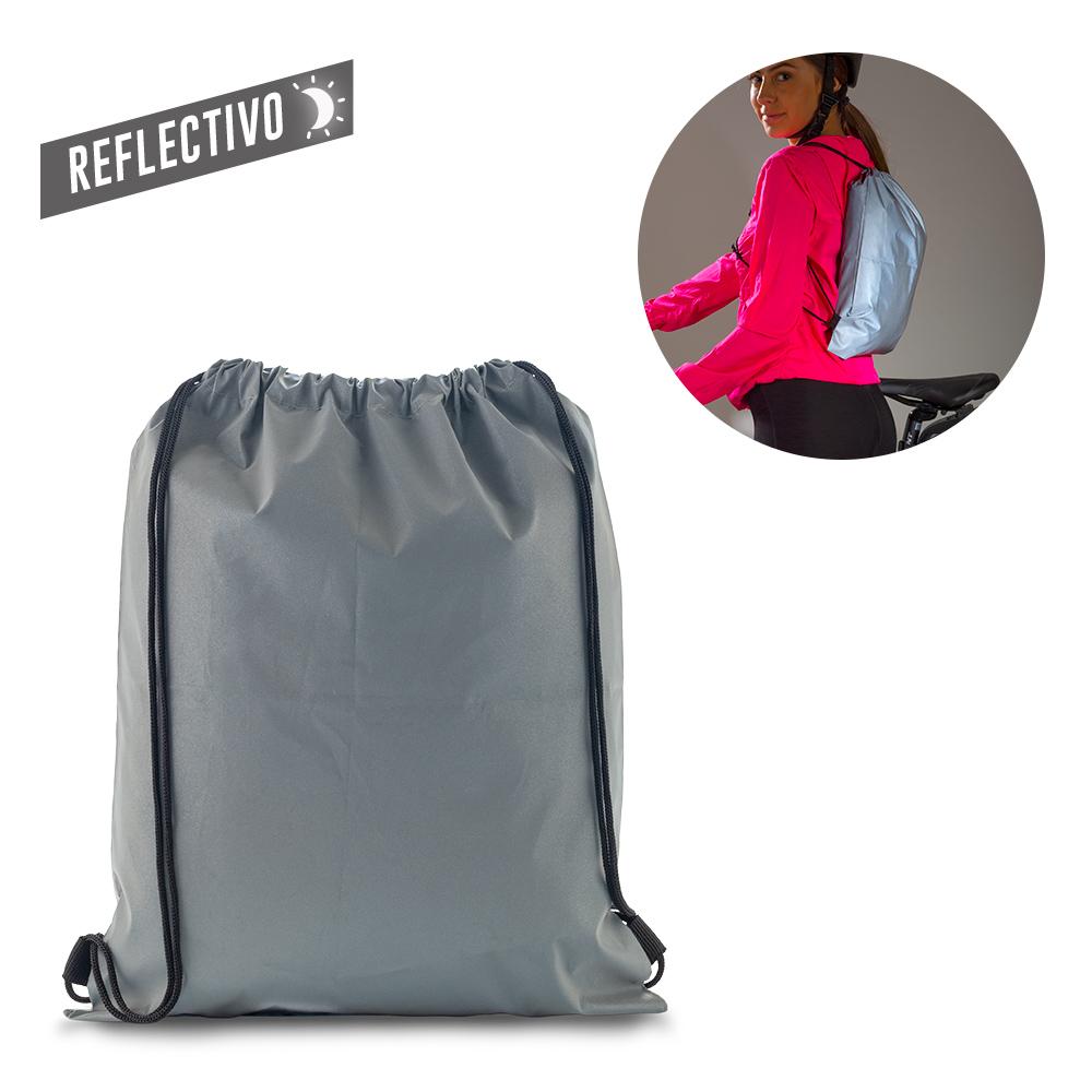 Sporty bag reflectiva security Silver front