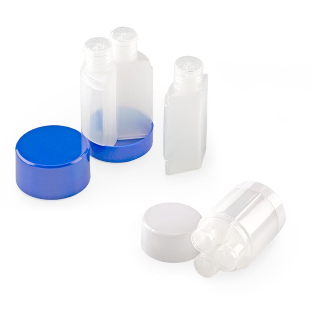 Set de mini frascos travel Blanco miniatura 5