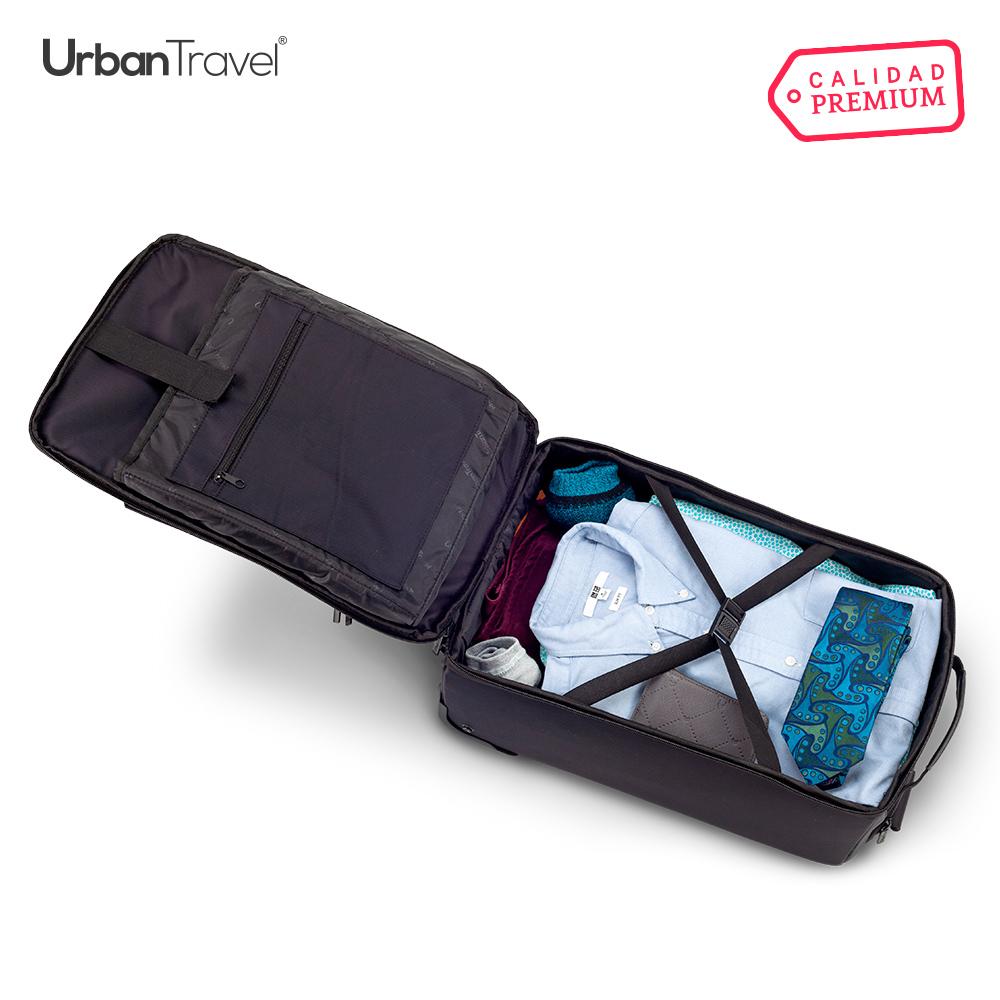 Trolley morral backpack senior urban travel Negro miniatura 6