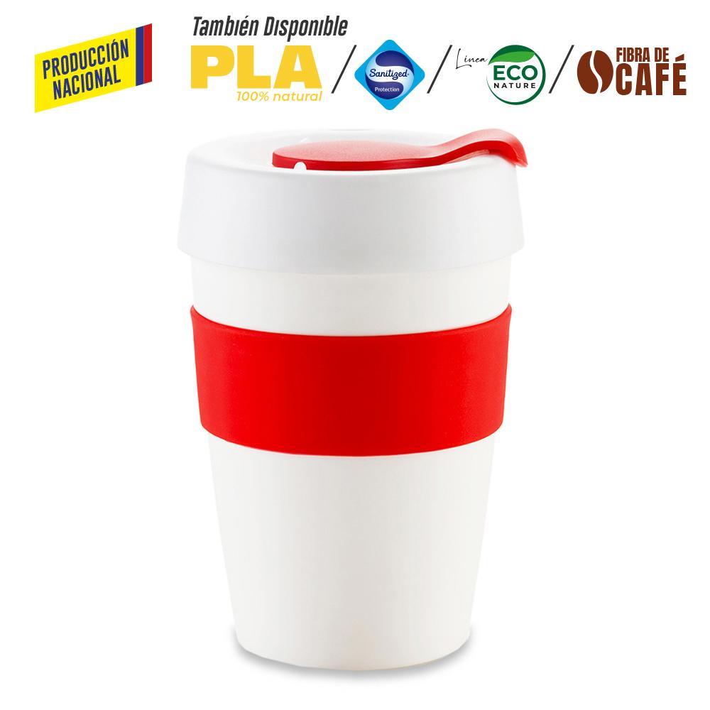 Mug plastico orbit 12oz - produccion nacional produccion nacional Blanco Para Tapa Plastica miniatura 8