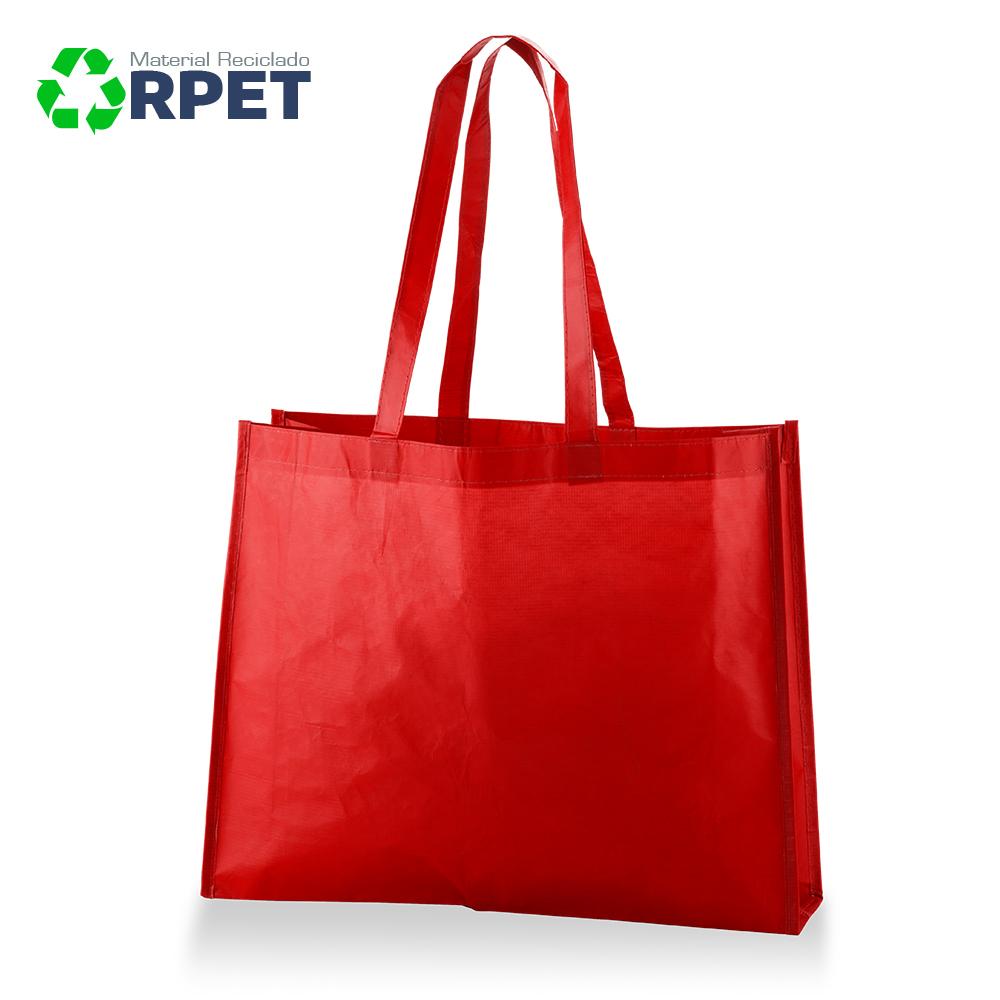 Bolsa ecologica laminada en rpet Azul Royal miniatura 8