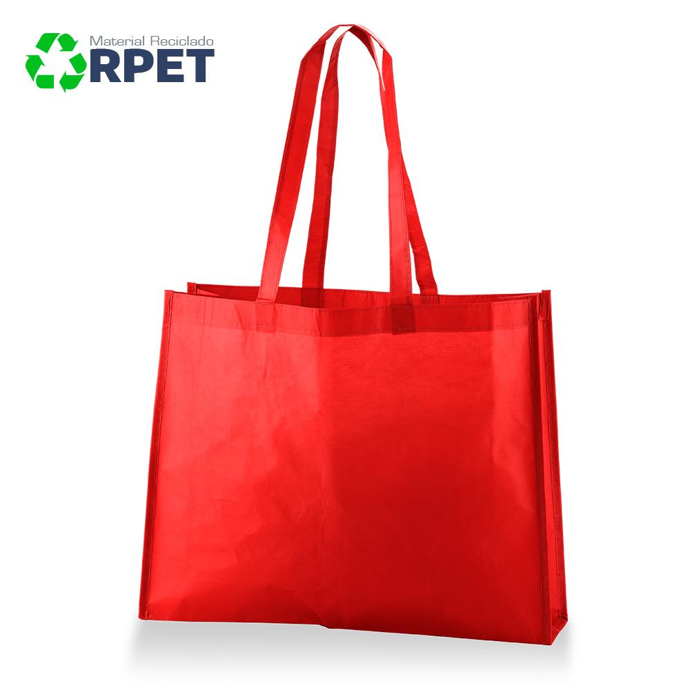 Bolsa ecologica laminada en rpet Azul Royal miniatura 7