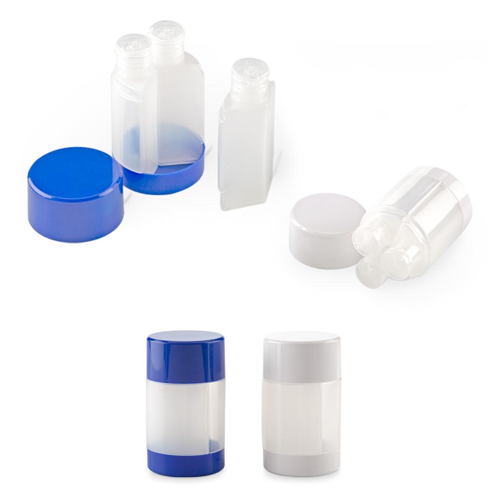 Set de mini frascos travel Blanco front