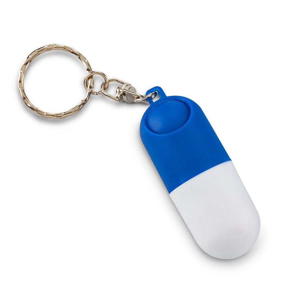 Llavero pastillero capsula Blanco miniatura 4