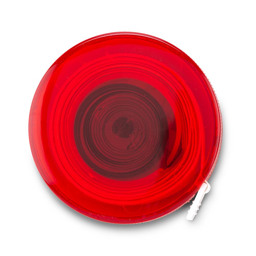 Metro retractil button Rojo Transparente miniatura 5