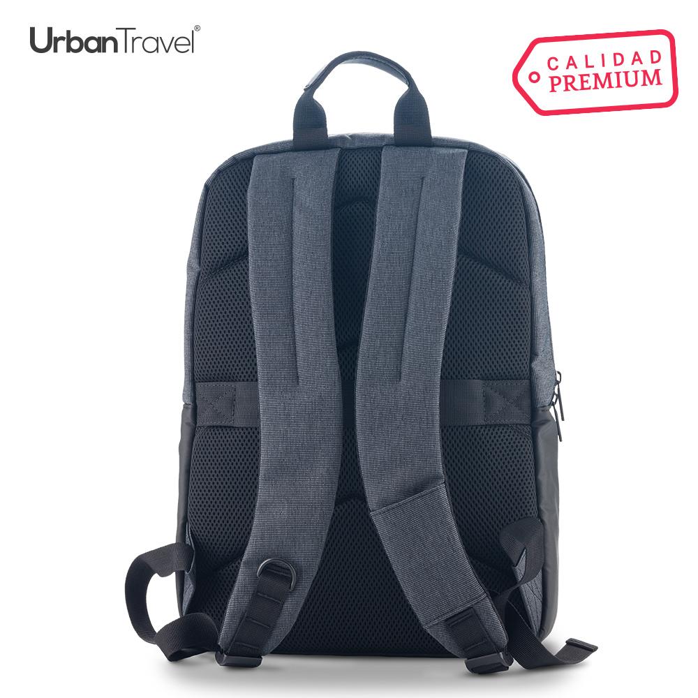 Morral backpack crosby urban travel Negro-gris miniatura 4