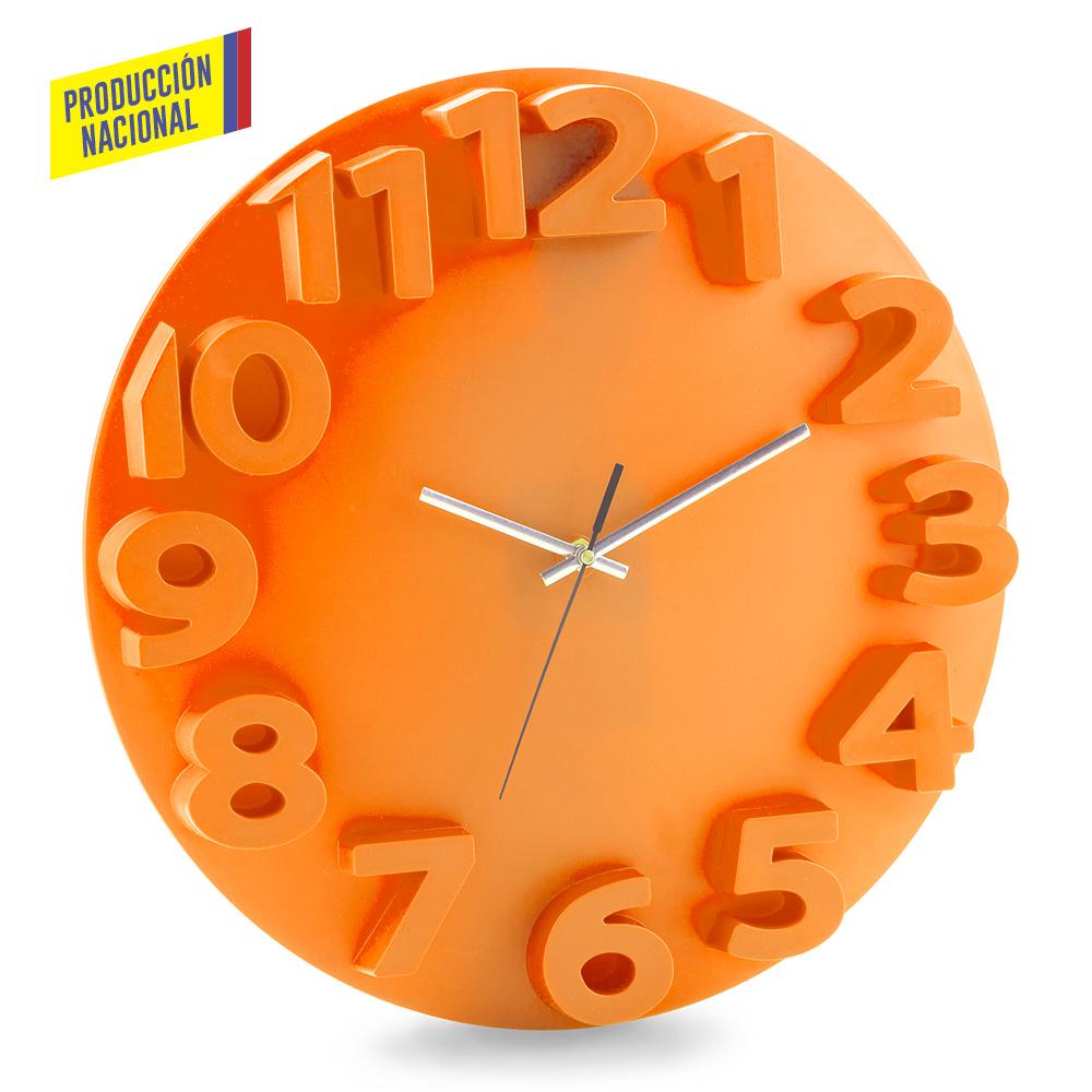 Reloj de pared tempo - produccion nacional produccion nacional Rojo miniatura 6