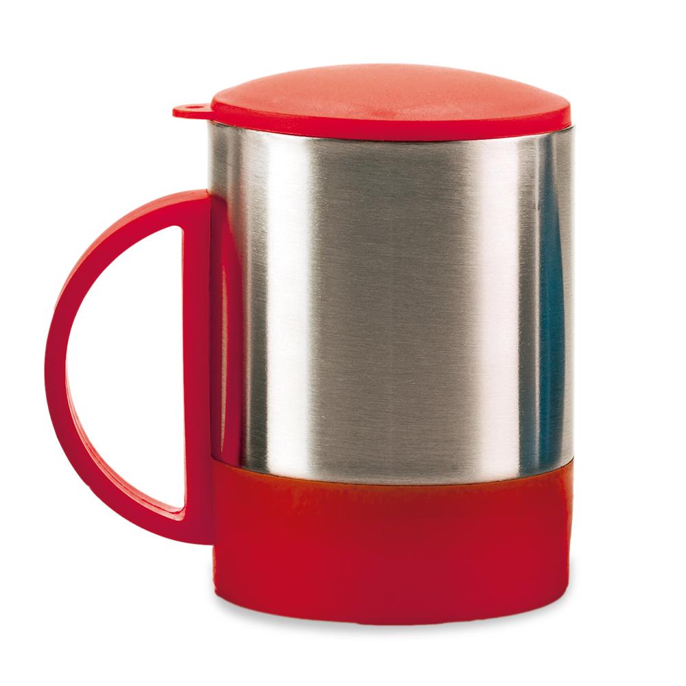 Minimug en acero con tapa - 180ml Silver-negro miniatura 8