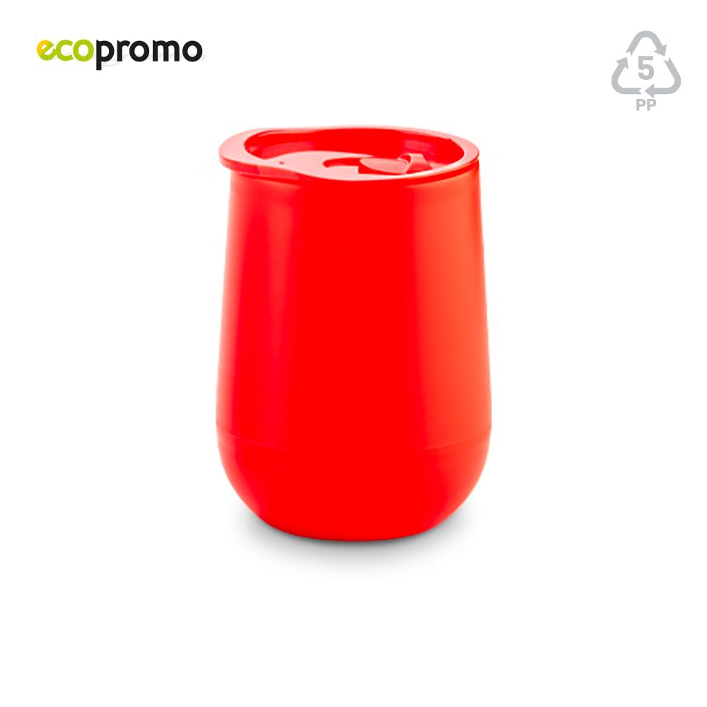 Mug plástico doble pared eco 350ml Negro miniatura 6