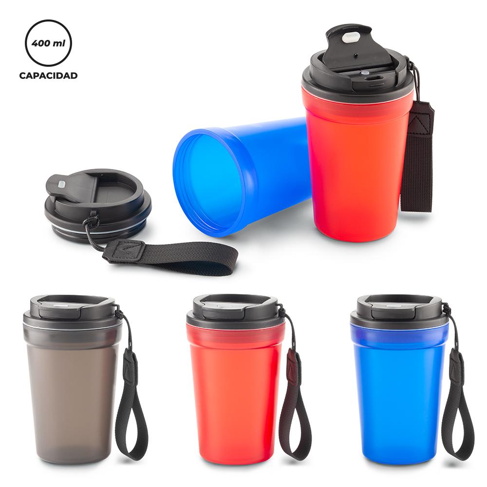 Mug plástico voltra 400 ml Azul front