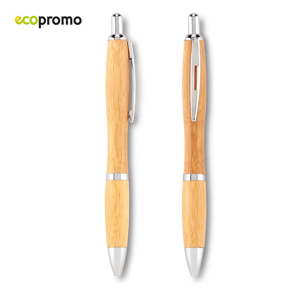Boligrafo ventura bamboo natural Bambú front