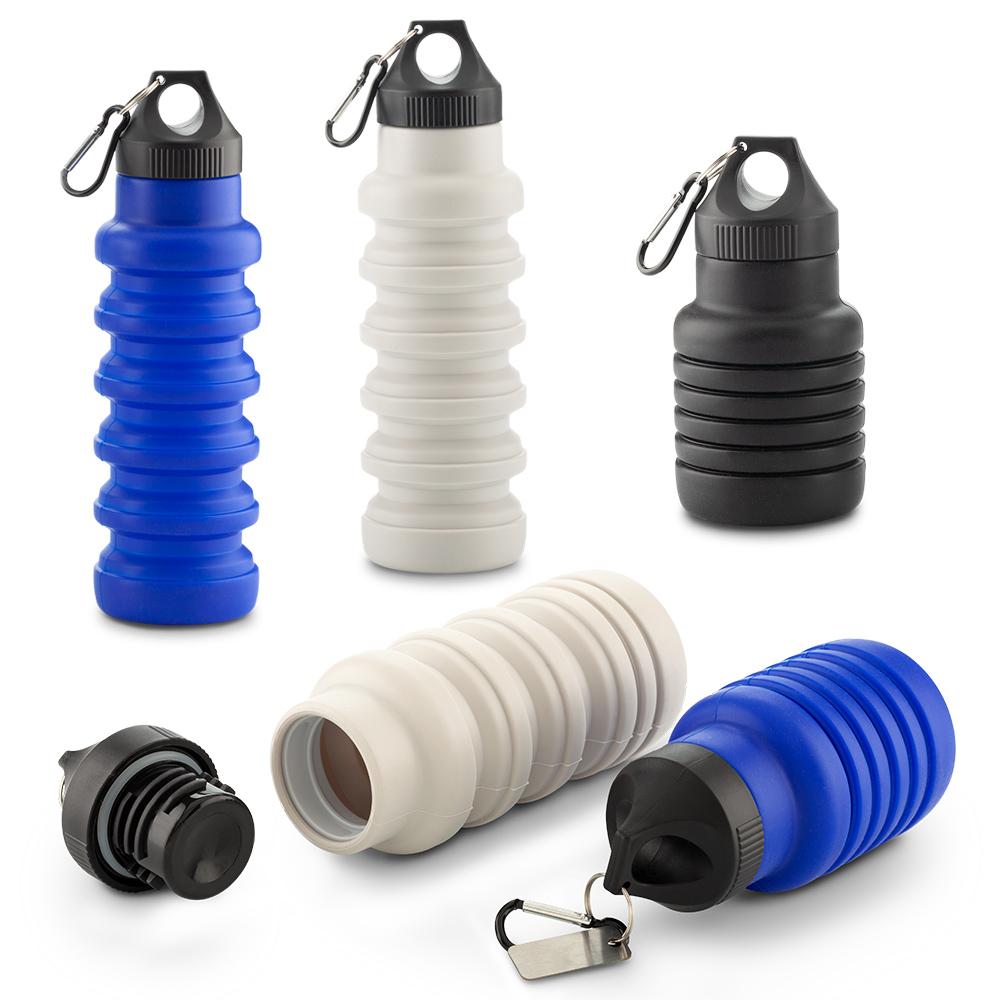 Botilito en silicona compact 500ml Azul front