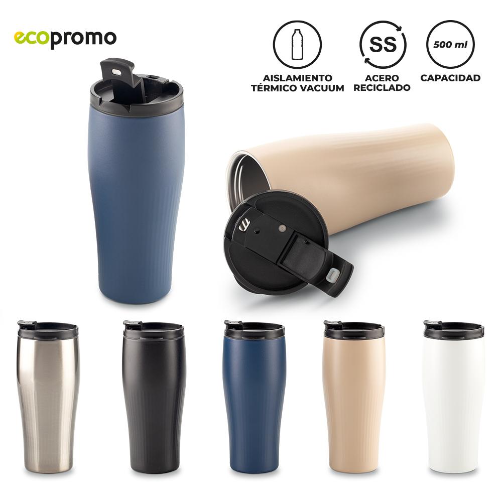 Mug metálico tasso 500 ml Blanco Marfil front