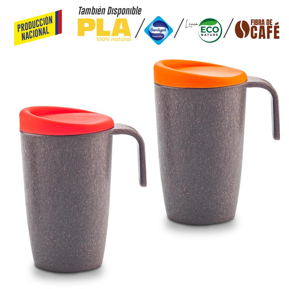 Mug plastico newport 480ml - produccion nacional produccion nacional Tapa Silicona Negro miniatura 4