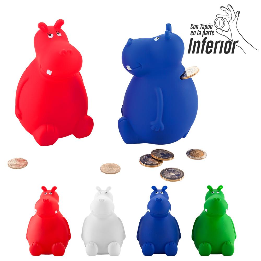 Alcancia hippo Azul front