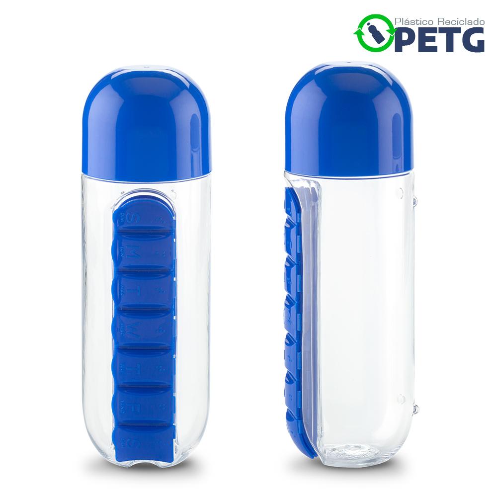 Botilito plastico pillbox 750ml Azul miniatura 3