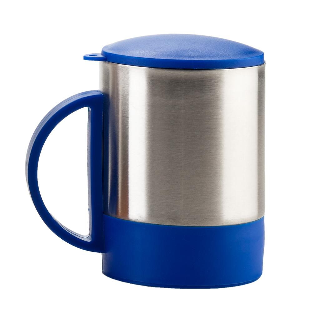 Minimug en acero con tapa - 180ml Silver-negro miniatura 4