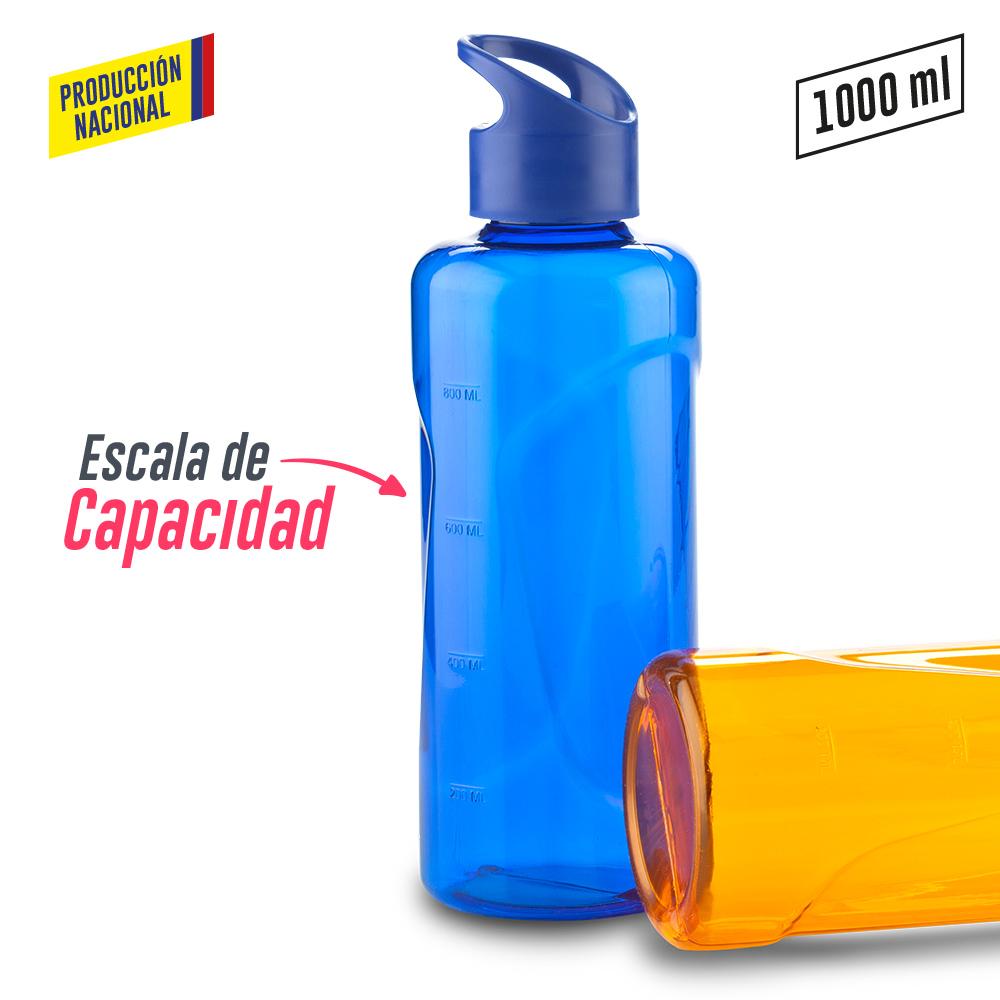 Botilitro plastico 1000ml - 1 litro - produccion nacional produccion nacional Azul miniatura 9