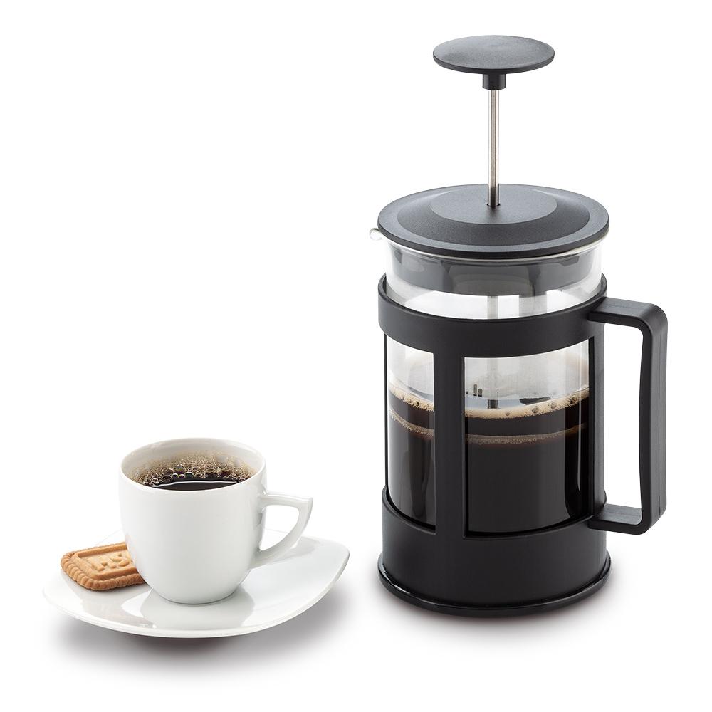 Cafetera en vidrio 600ml Negro-vidrio front