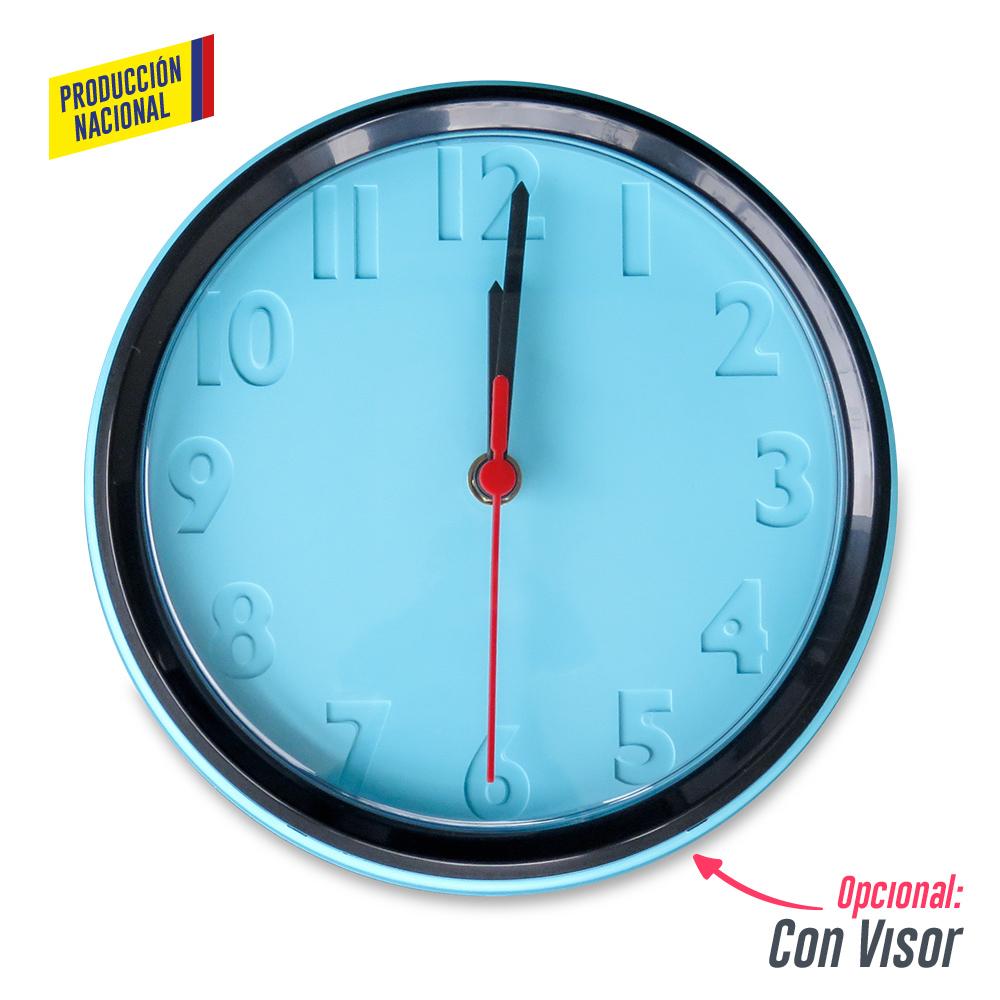 Reloj de pared colors - produccion nacional produccion nacional Amarillo miniatura 3