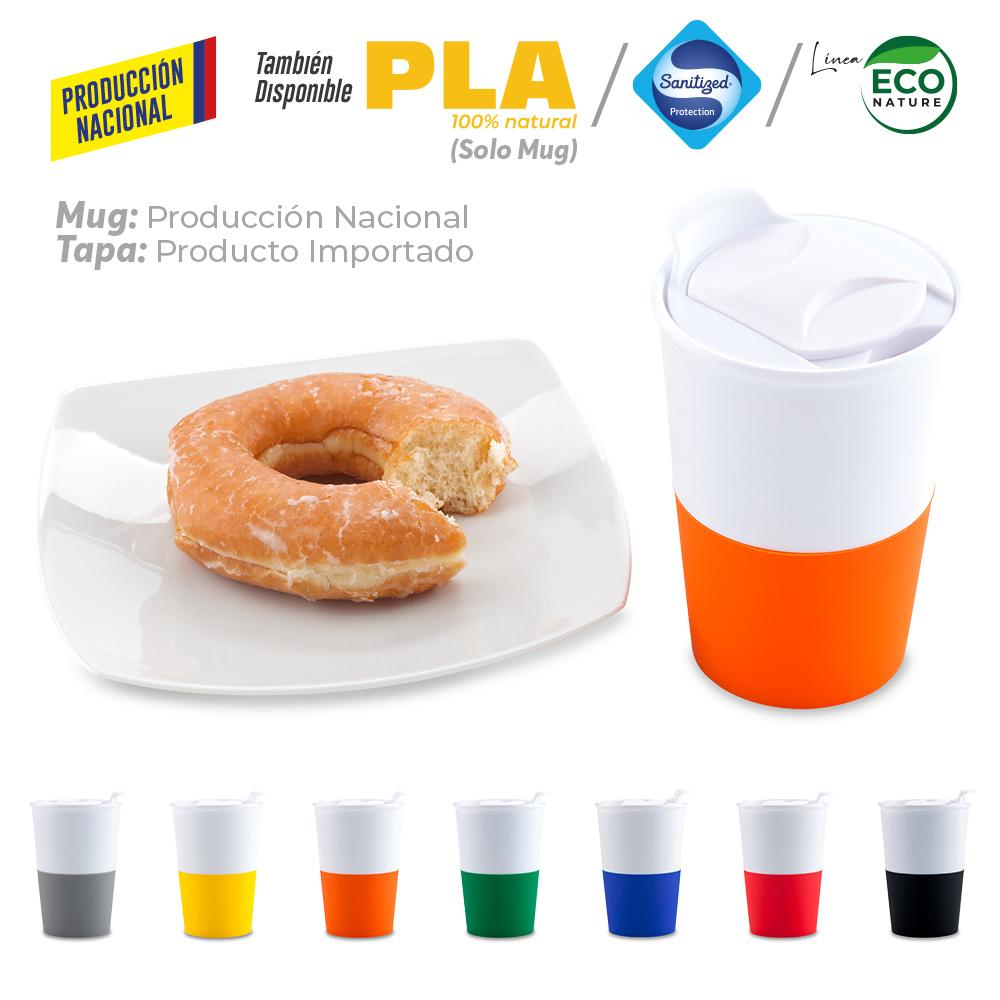Mug plastico osiris 360ml - produccion nacional produccion nacional .Vaso Blanco prod nacional front