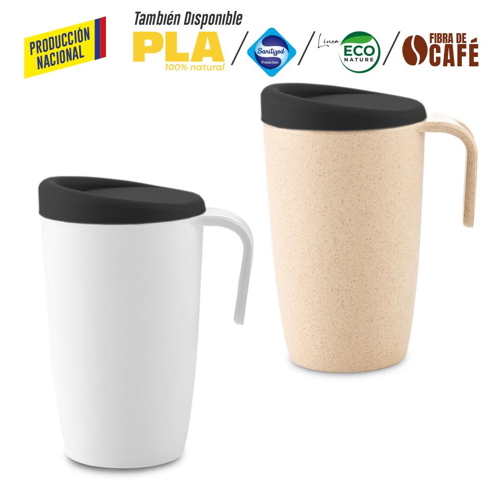 Mug plastico newport 480ml - produccion nacional produccion nacional Tapa Silicona Negro miniatura 9