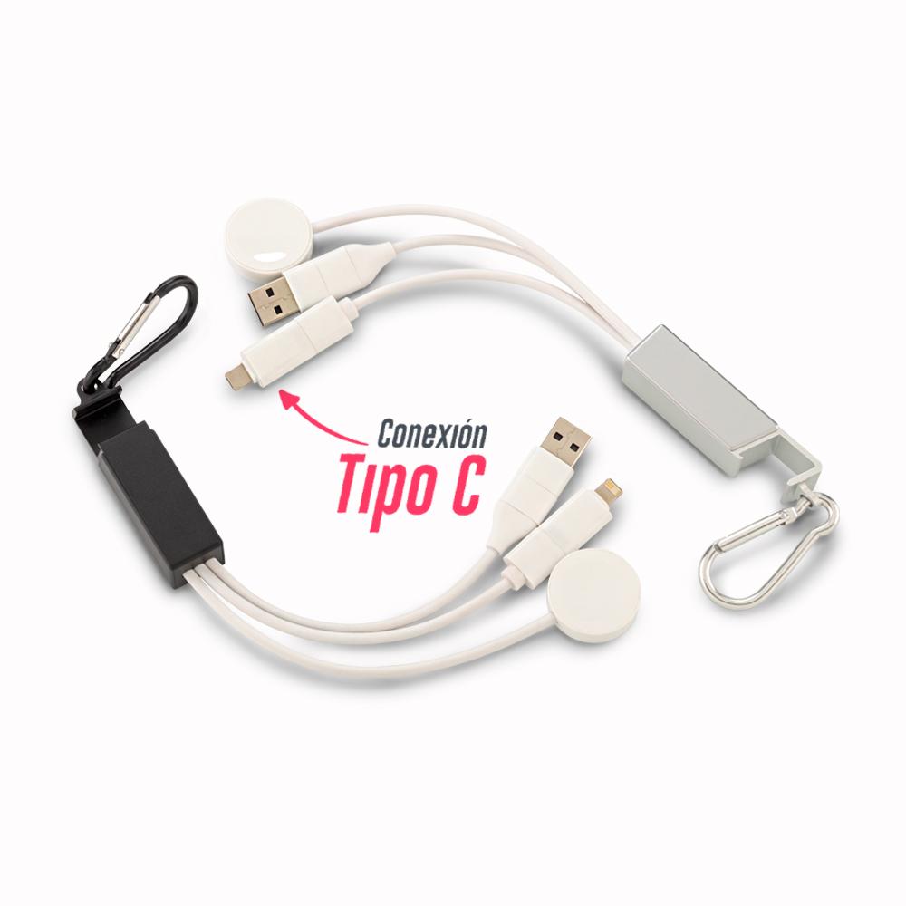 Cable multicargador steffen Silver miniatura 3