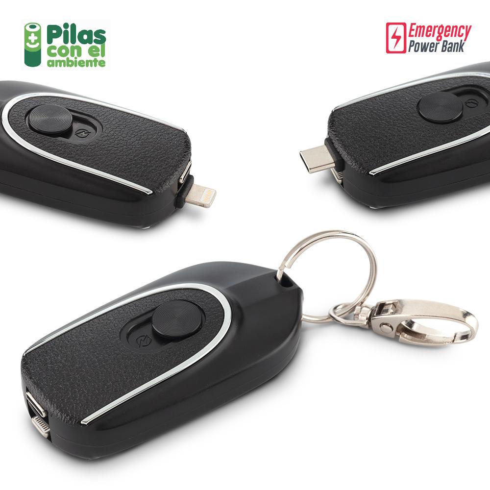 Pila recargable llavero 1200 mah Negro front