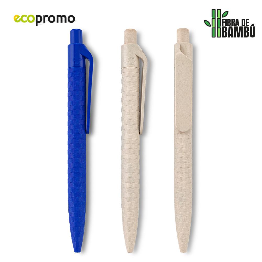 Boligrafo geometric eco Azul front