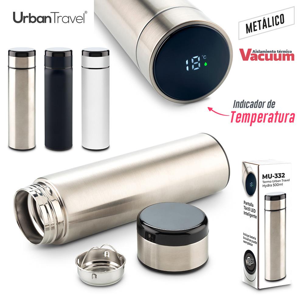Termo urban travel hydra 500ml Negro front