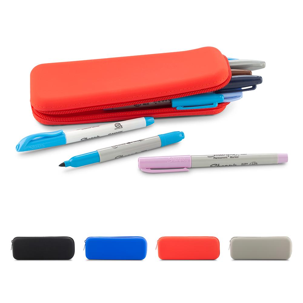 Estuche multiusos en silicona summer Azul Royal front