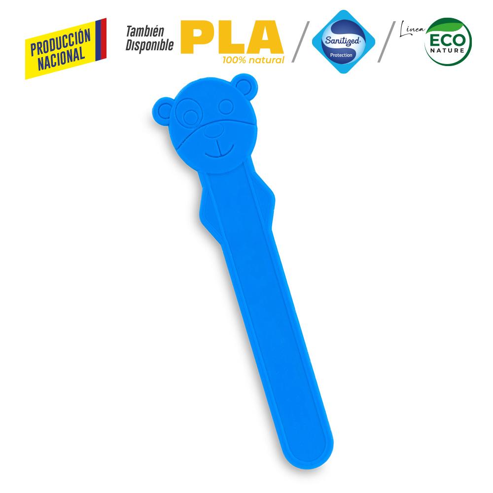 Bajalenguas plastico- produccion nacional produccion nacional Azul miniatura 4