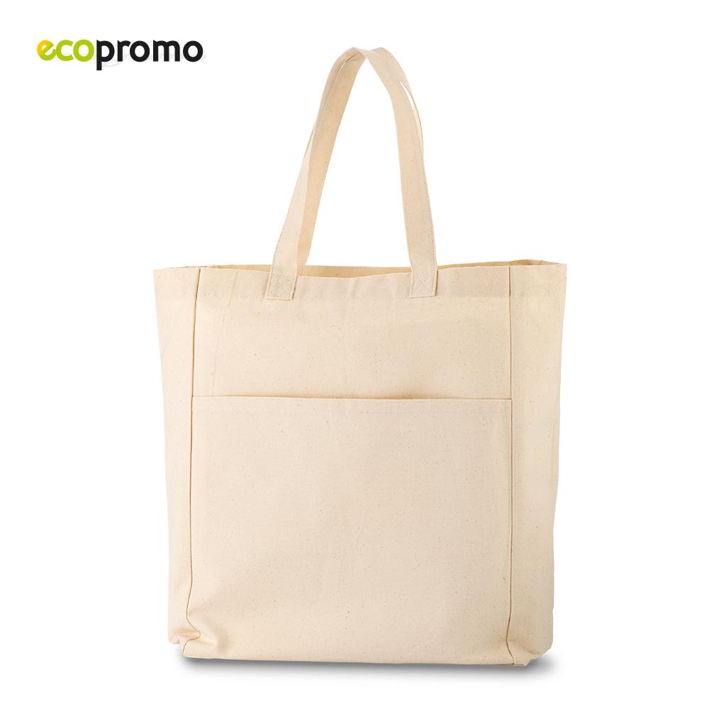 Bolsa en algodon shopper (290gr) Natural front