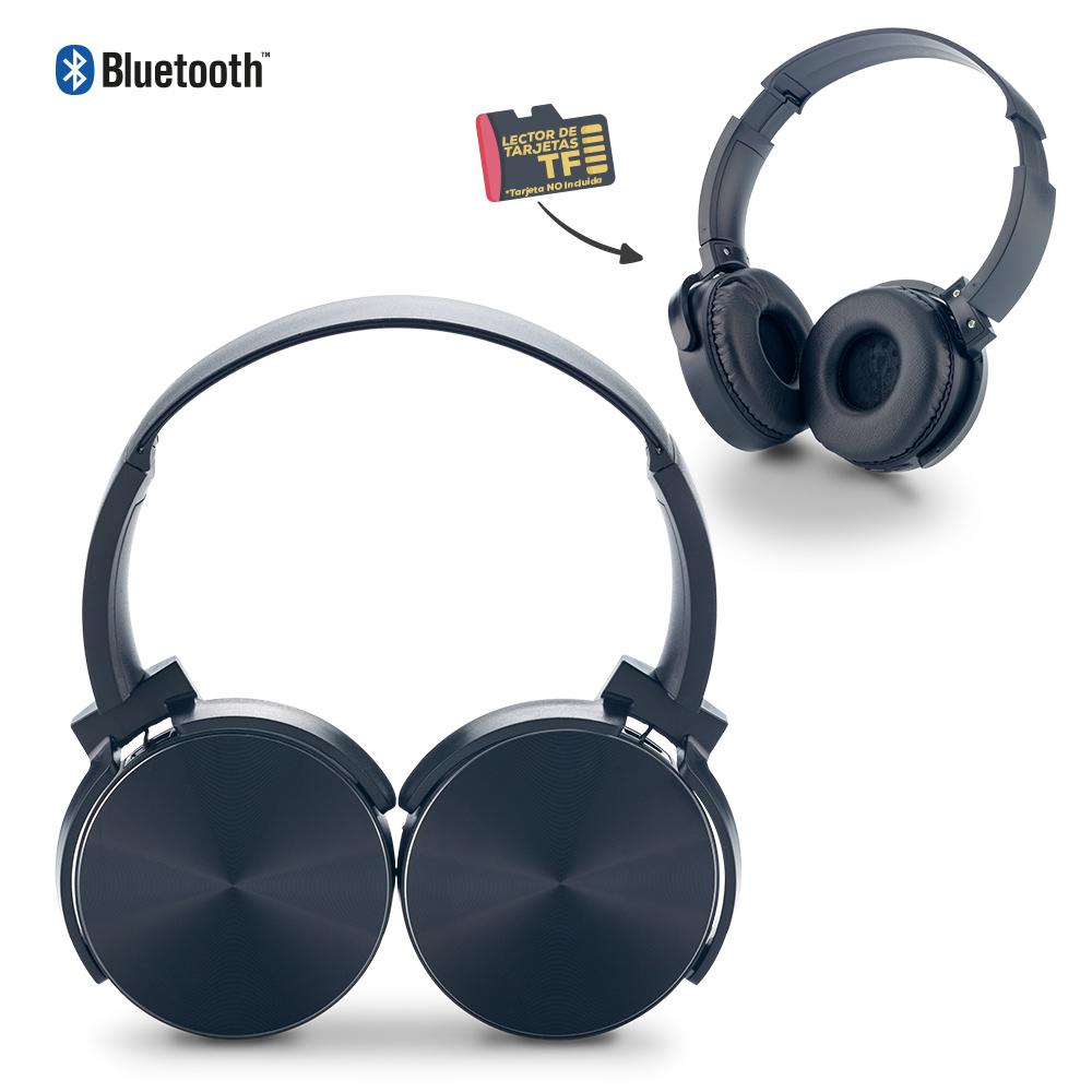 Audifonos bluetooth dj ii con lector tf Negro front