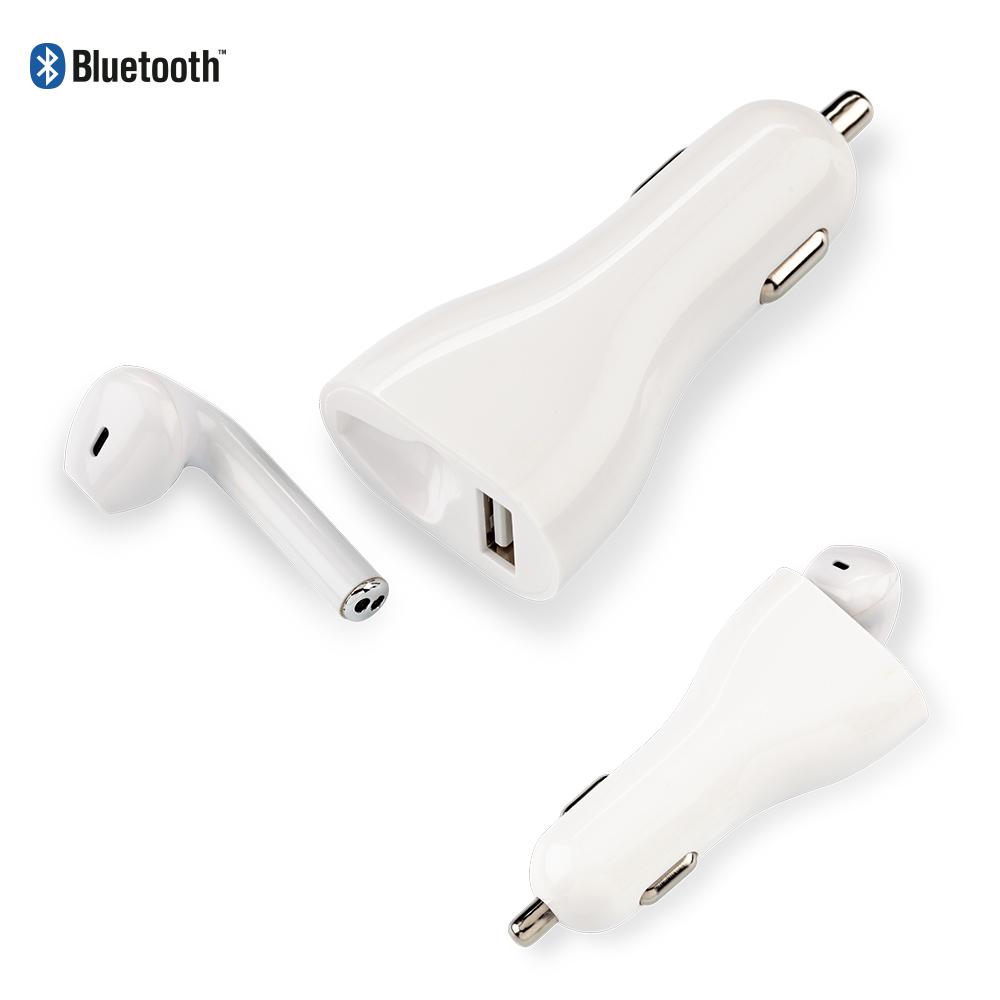 Audifono bluetooth manos libres 2-1 - oferta oferta Blanco front