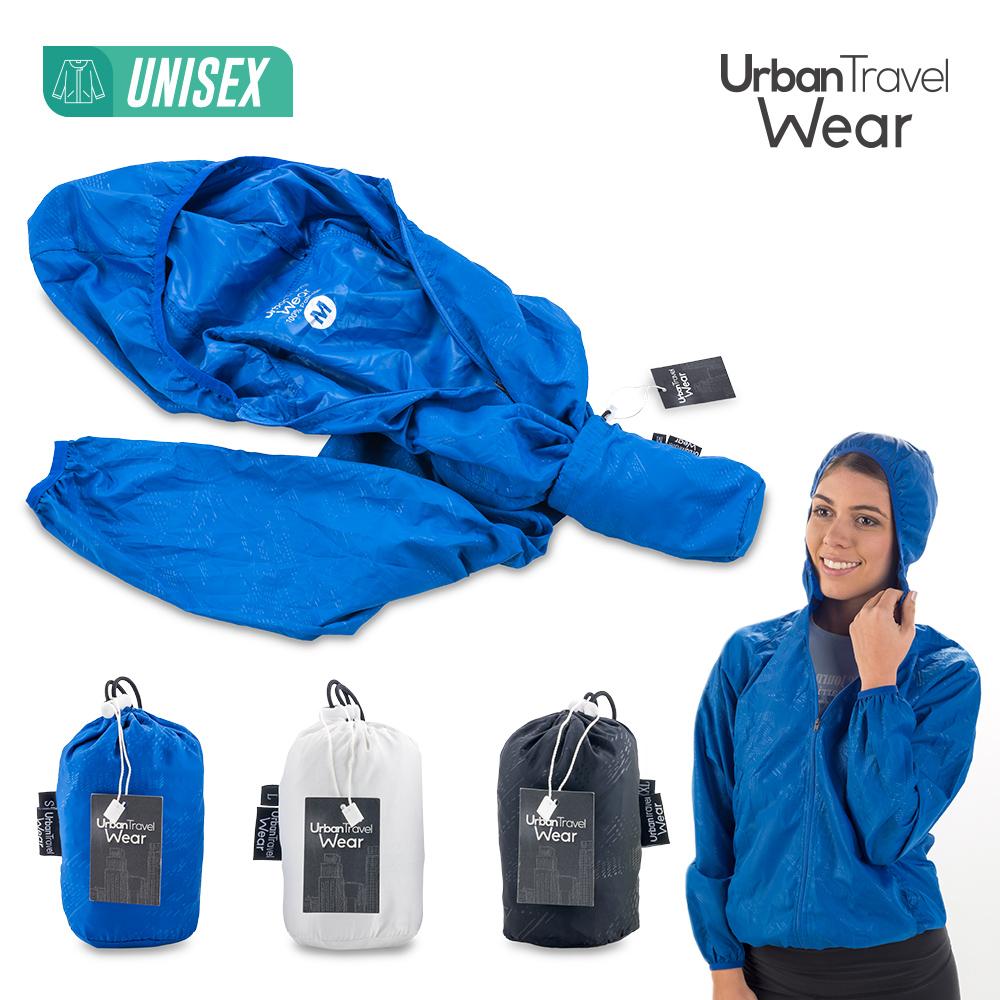 Chaqueta urban travel wear . S Azul front