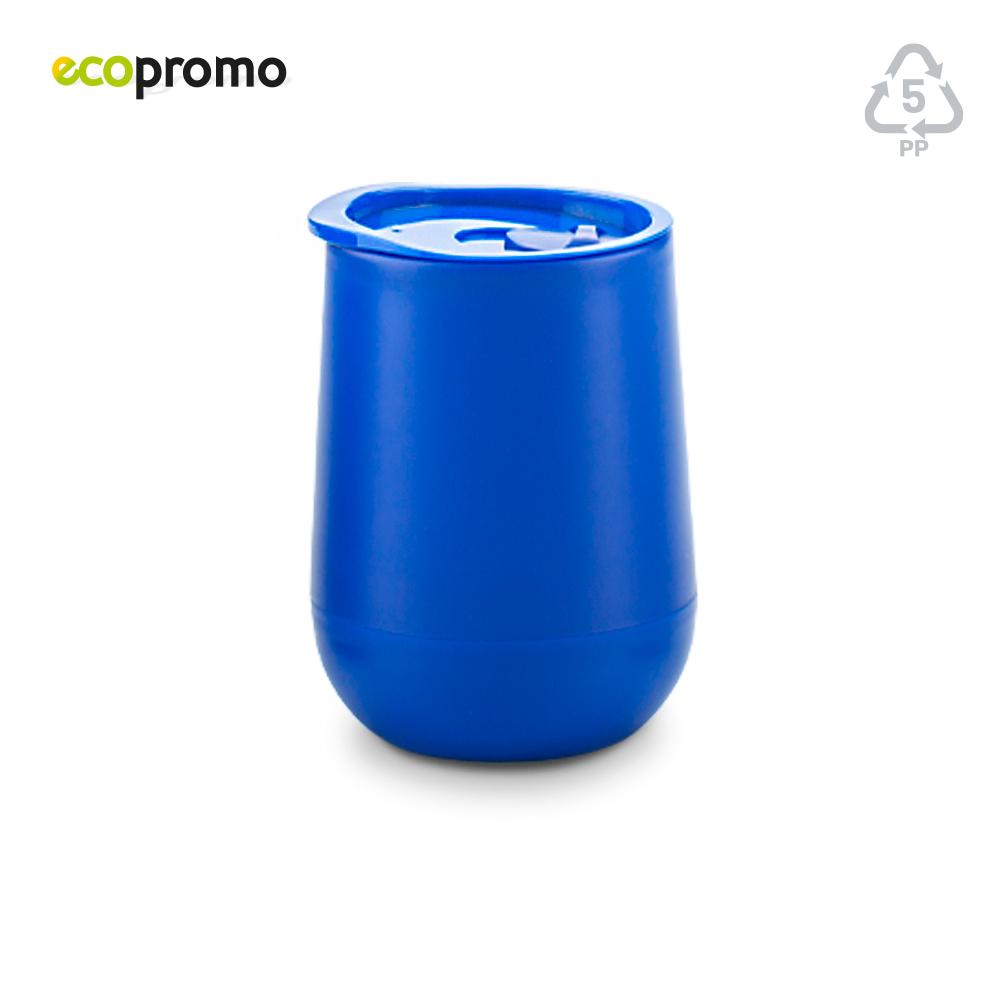 Mug plástico doble pared eco 350ml Negro miniatura 4